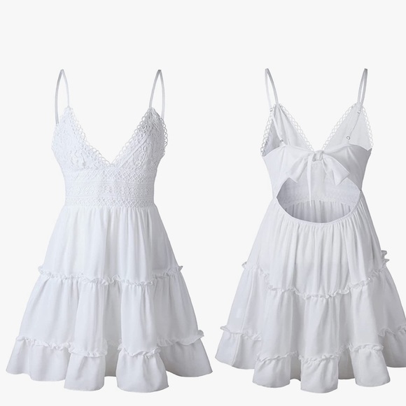 White Lace Dress - Picture 5 of 6